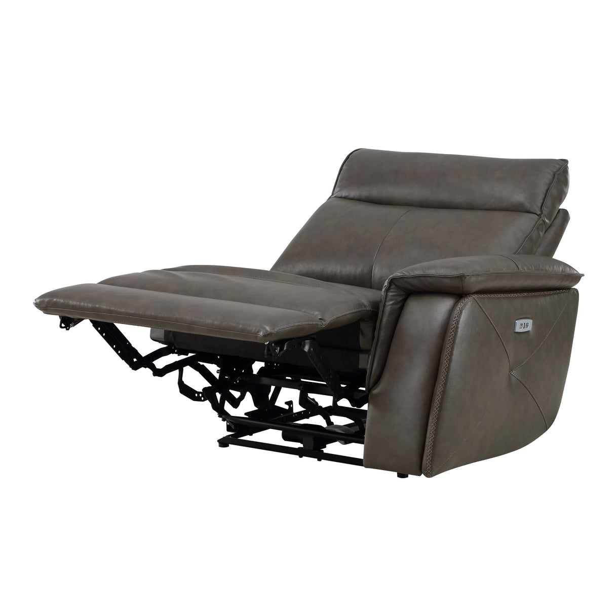 Maroni Dark Brown Leather 6-Piece Modular Power Reclining Sectional from Homelegance - Luna Furniture