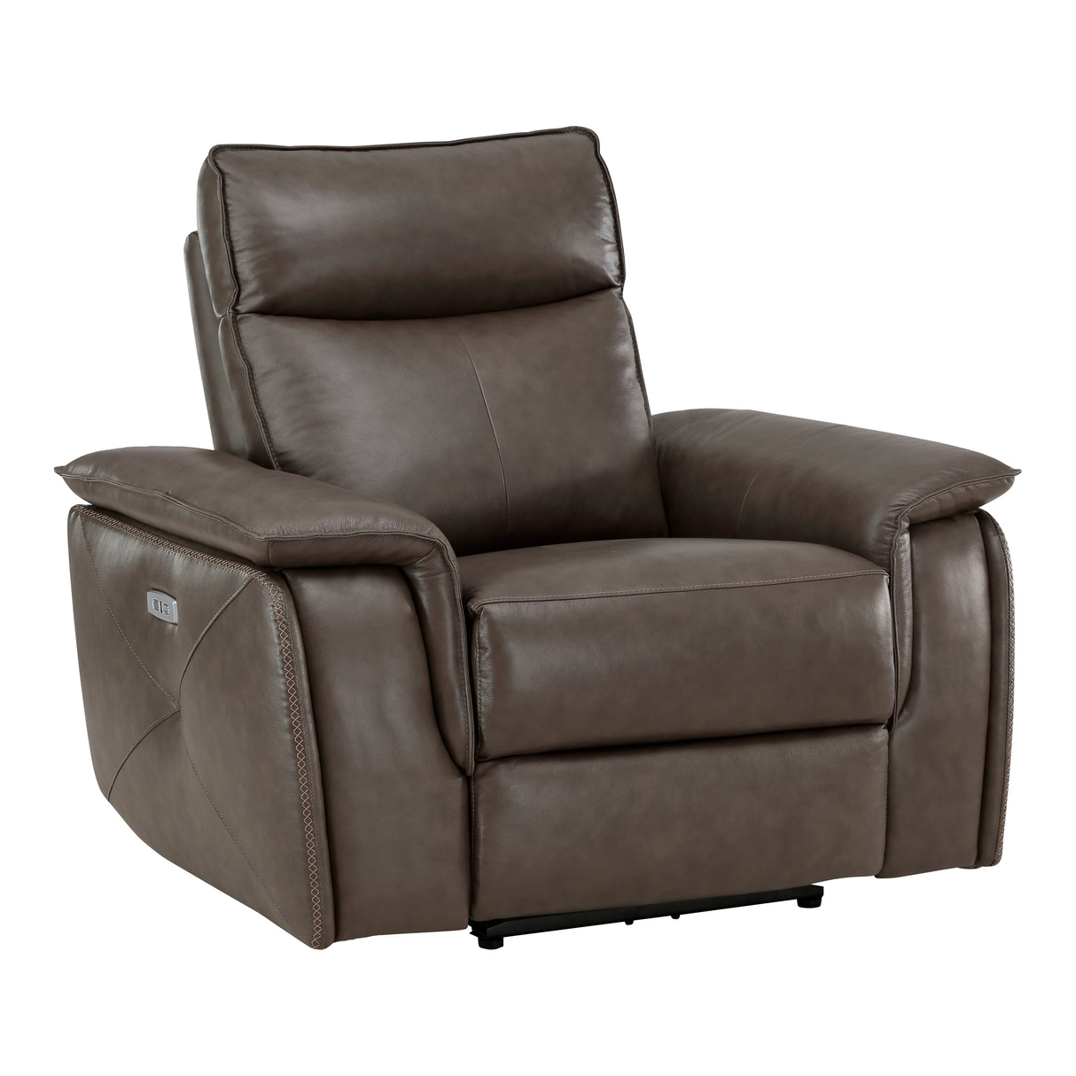 Maroni Dark Brown Leather Power Reclining Chair from Homelegance - Luna Furniture