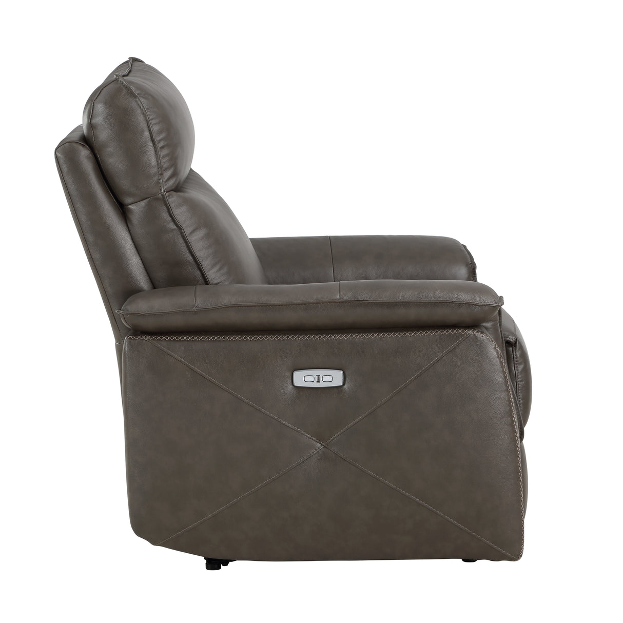 Maroni Dark Brown Leather Power Reclining Chair from Homelegance - Luna Furniture