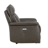Maroni Dark Brown Leather Power Reclining Chair from Homelegance - Luna Furniture