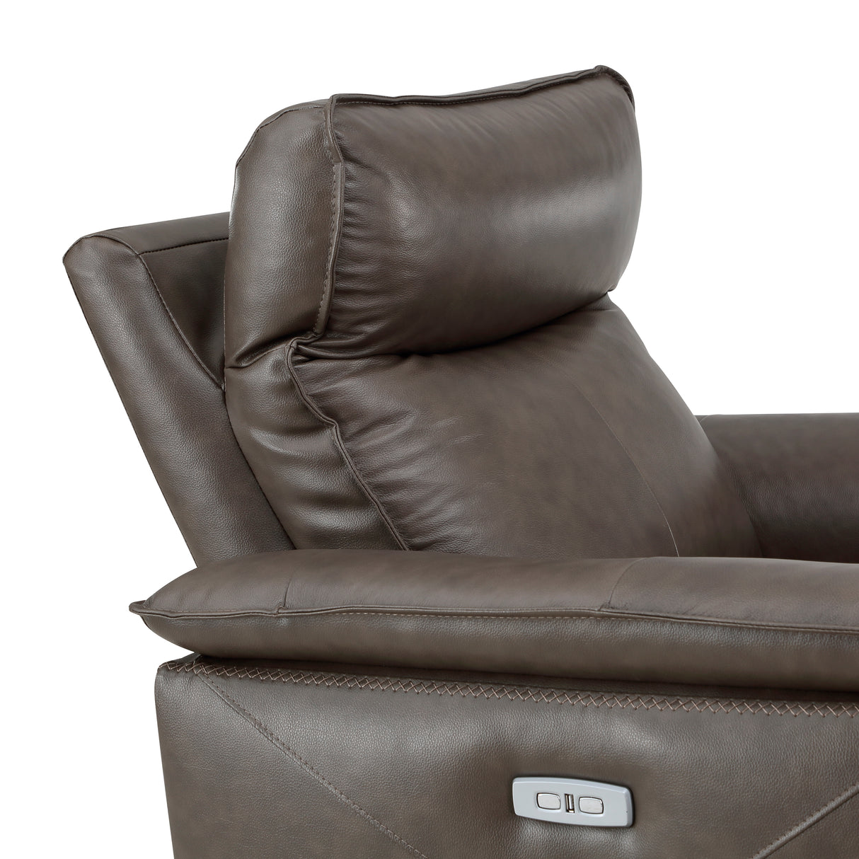 Maroni Dark Brown Leather Power Reclining Chair from Homelegance - Luna Furniture