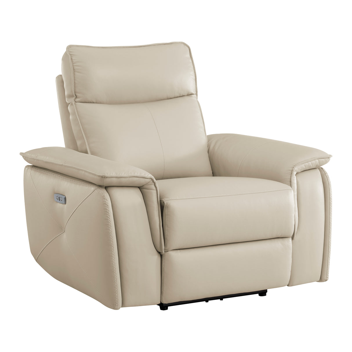 Maroni Taupe Leather Power Reclining Chair from Homelegance - Luna Furniture