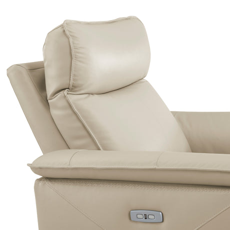 Maroni Taupe Leather Power Reclining Chair from Homelegance - Luna Furniture