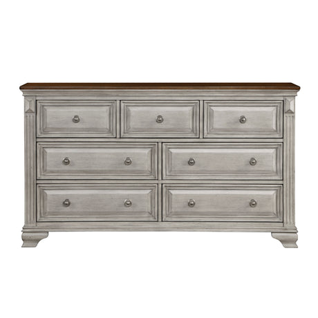 Marquette Gray/Brown Dresser from Homelegance - Luna Furniture