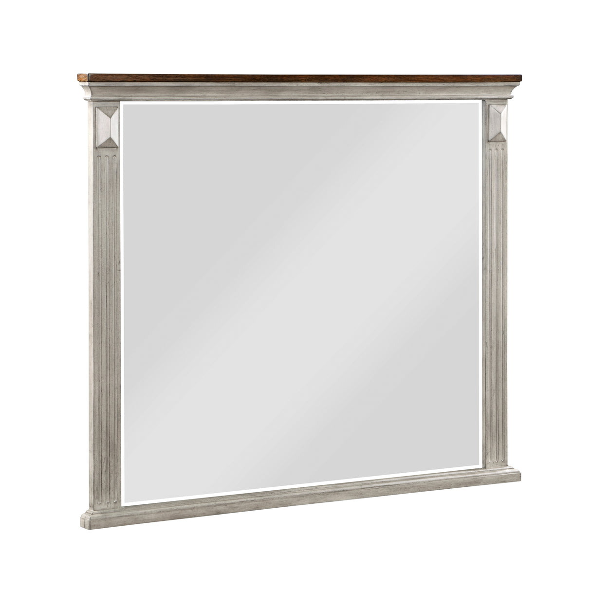 Marquette Gray/Brown Mirror (Mirror Only) from Homelegance - Luna Furniture