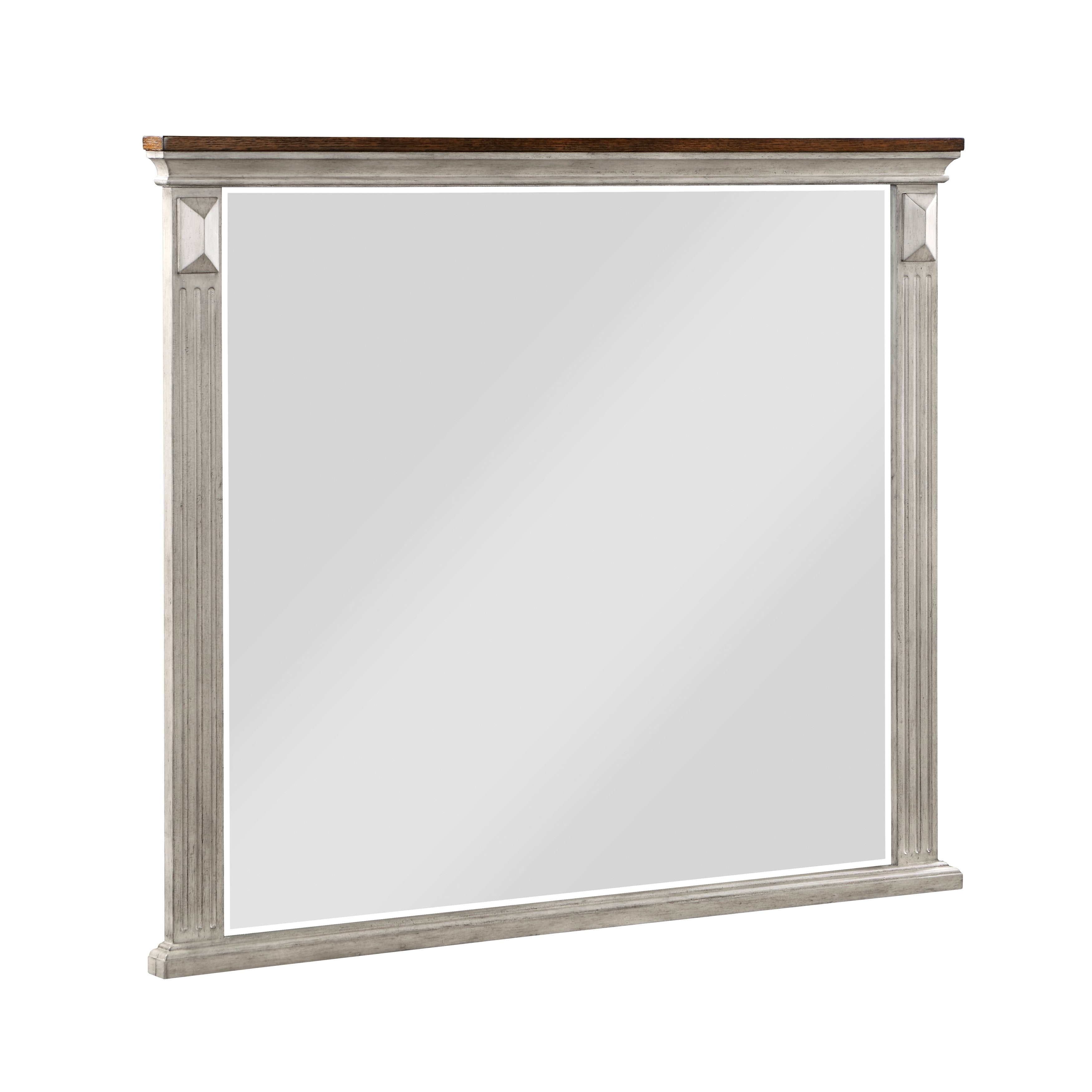 Marquette Gray/Brown Mirror (Mirror Only) from Homelegance - Luna Furniture