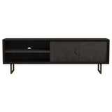 Marsden Charcoal Black 2-Door Wood 70" TV Stand from Coaster - Luna Furniture