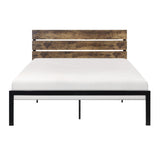 Marshall Brown Metal and Wood Full Panel Bed from Homelegance - Luna Furniture