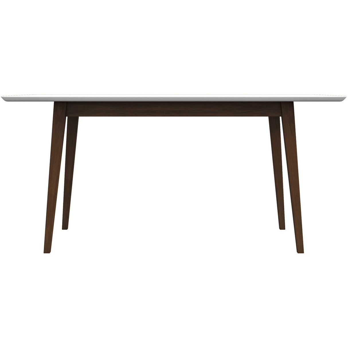 Mary Modern Style Solid Wood Rectangular Dining Kitchen Table Walnut / 47" from Midinmod - Luna Furniture
