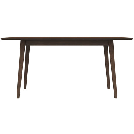 Mary Modern Style Solid Wood Rectangular Dining Kitchen Table Walnut / 63" from Midinmod - Luna Furniture