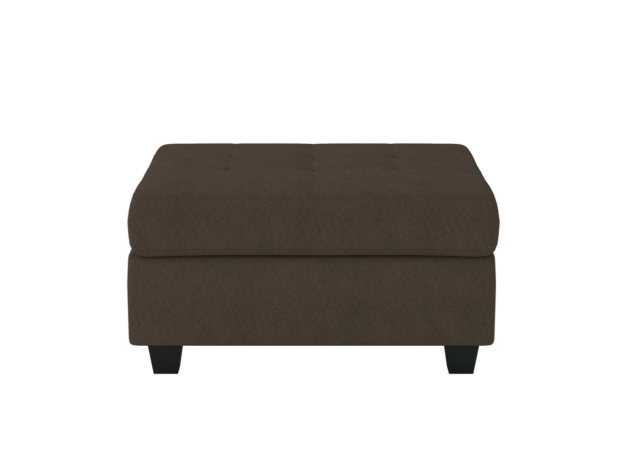 Maston Chocolate Ottoman from Homelegance - Luna Furniture