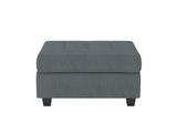 Maston Dark Gray Ottoman from Homelegance - Luna Furniture