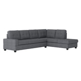 Maston Dark Gray Reversible Sectional from Homelegance - Luna Furniture