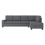 Maston Dark Gray Reversible Sectional from Homelegance - Luna Furniture