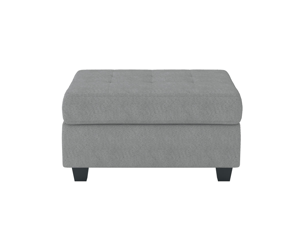 Maston Light Gray Ottoman from Homelegance - Luna Furniture