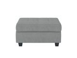 Maston Light Gray Ottoman from Homelegance - Luna Furniture