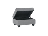 Maston Light Gray Ottoman from Homelegance - Luna Furniture