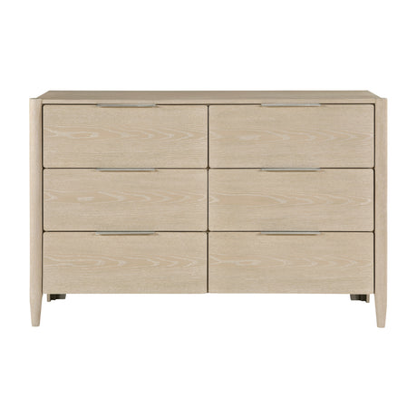 Matteo Light Oak 4-Piece Bedroom Set (Queen Bed, Nightstand, Dresser, Mirror) from Homelegance - Luna Furniture