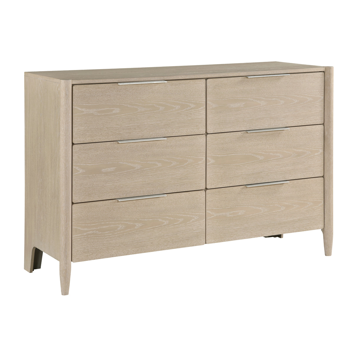Matteo Light Oak 4-Piece Bedroom Set (Queen Bed, Nightstand, Dresser, Mirror) from Homelegance - Luna Furniture