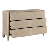Matteo Light Oak 4-Piece Bedroom Set (Queen Bed, Nightstand, Dresser, Mirror) from Homelegance - Luna Furniture