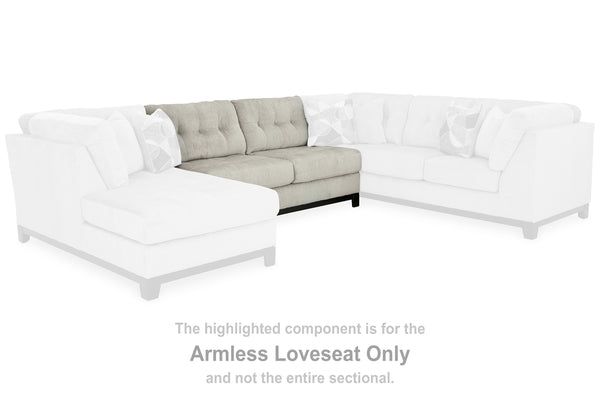 Maxon Place Stone Armless Loveseat