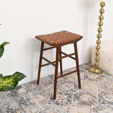 Maya 30" Genuine Leather Stool in Tan from Midinmod - Luna Furniture