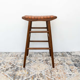 Maya 30" Genuine Leather Stool in Tan from Midinmod - Luna Furniture