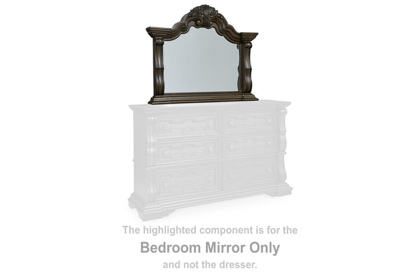 Maylee Dark Brown Bedroom Mirror (Mirror Only)