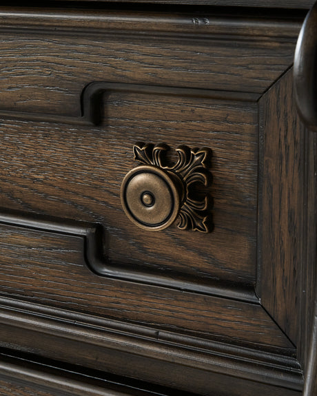 Maylee Dark Brown Chest of Drawers from Ashley - Luna Furniture