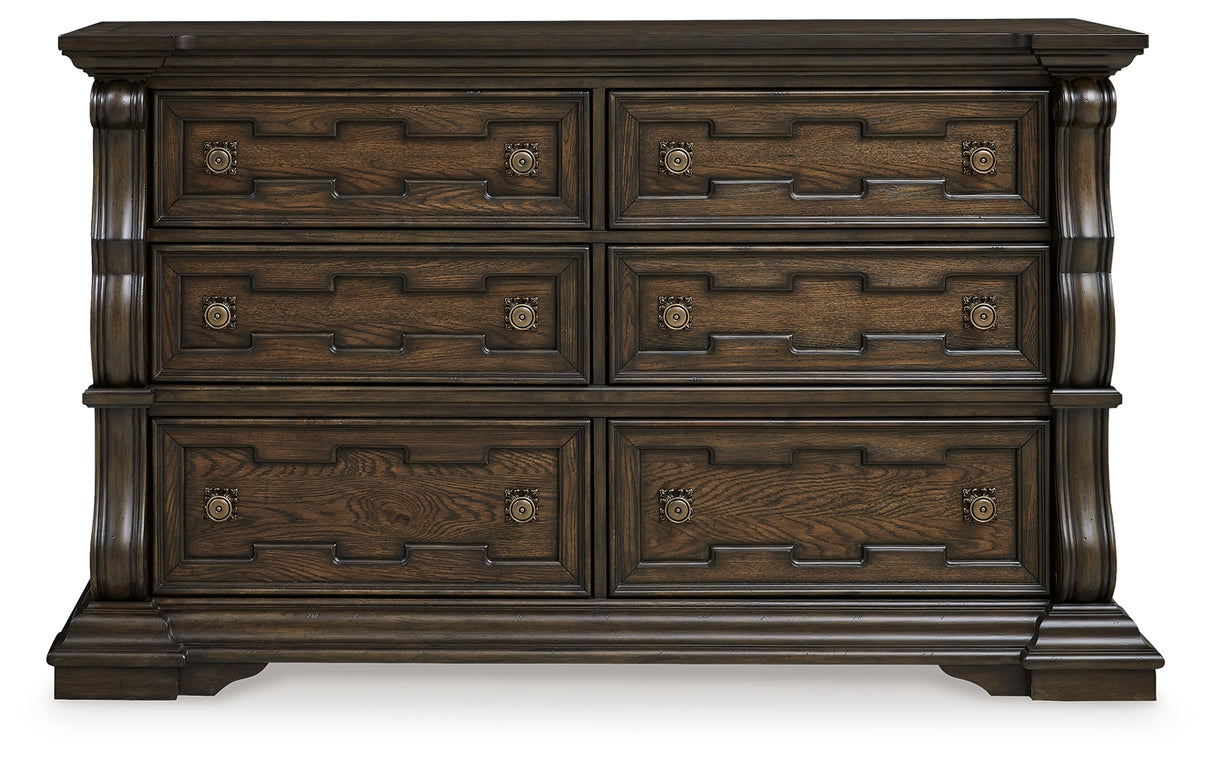 vintage brown dresser Ashley Maylee Dark Brown Dresser