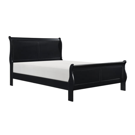 Mayville Black Queen Sleigh Bed from Homelegance - Luna Furniture