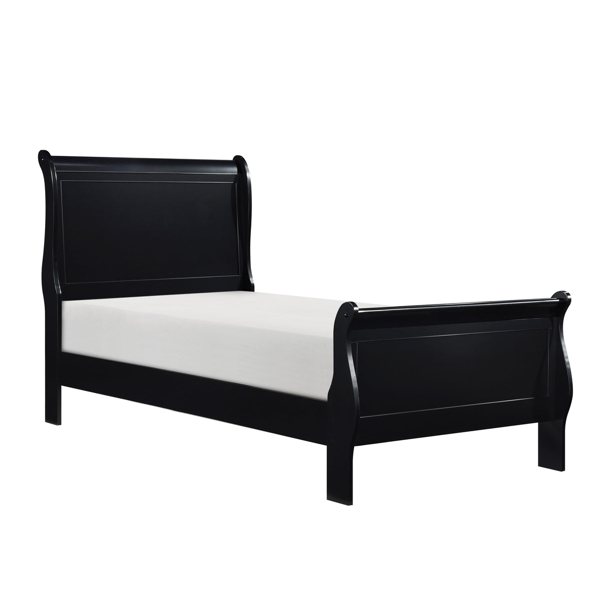 Mayville Black Twin Sleigh Bed from Homelegance - Luna Furniture