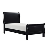 Mayville Black Twin Sleigh Bed from Homelegance - Luna Furniture