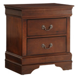 Mayville Brown Cherry Sleigh Bedroom Set from Homelegance - Luna Furniture