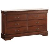 Mayville Brown Cherry Sleigh Bedroom Set from Homelegance - Luna Furniture