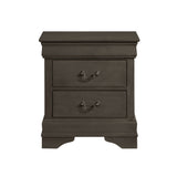 Mayville Stained Gray Nightstand from Homelegance - Luna Furniture