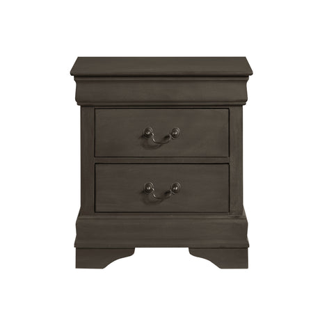 Mayville Stained Gray Nightstand from Homelegance - Luna Furniture