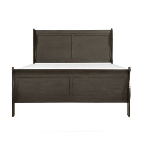 Mayville Stained Gray Queen Sleigh Bed from Homelegance - Luna Furniture