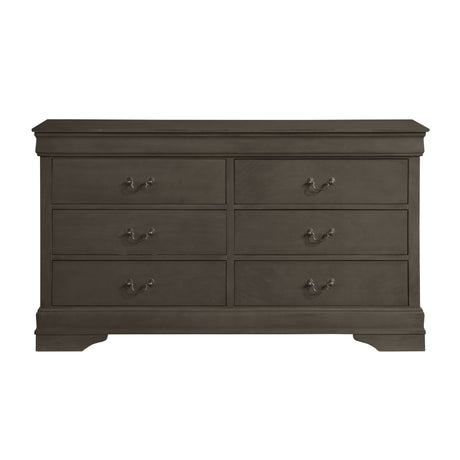 Mayville Stained Gray Sleigh Bedroom Set from Homelegance - Luna Furniture