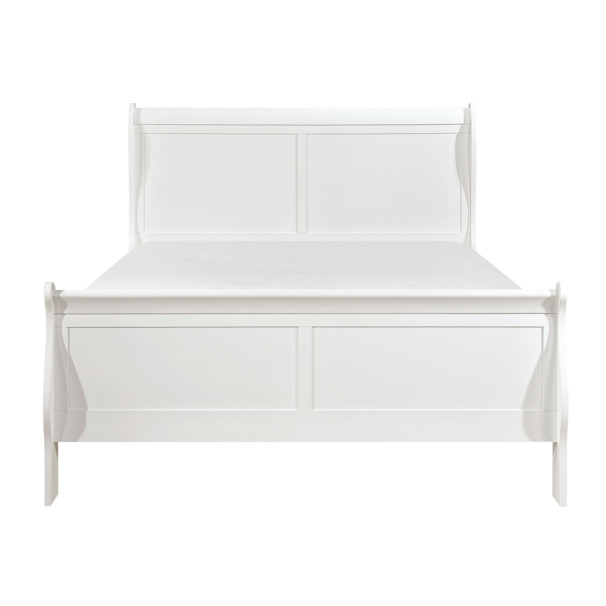 Mayville White Full Sleigh Bed from Homelegance - Luna Furniture