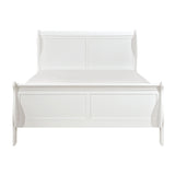 Mayville White King Sleigh Bed from Homelegance - Luna Furniture
