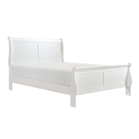 Mayville White Queen Sleigh Bed from Homelegance - Luna Furniture
