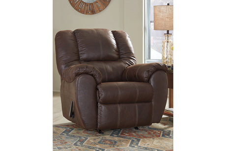 McGann Walnut Recliner from Ashley - Luna Furniture