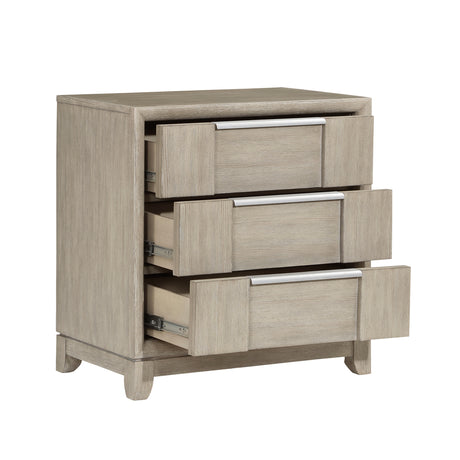 McKewen Light Gray Nightstand from Homelegance - Luna Furniture