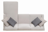 Mcloughlin Platinum Upholstered Sectional from Coaster - Luna Furniture