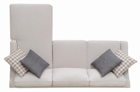 Mcloughlin Platinum Upholstered Sectional from Coaster - Luna Furniture