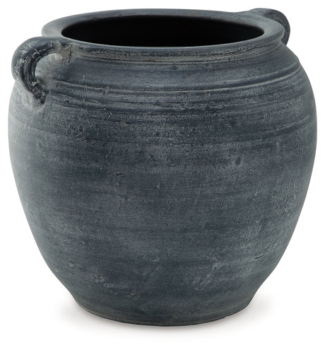 Meadie Distressed Blue Vase from Ashley - Luna Furniture