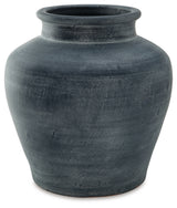Meadie Distressed Blue Vase from Ashley - Luna Furniture