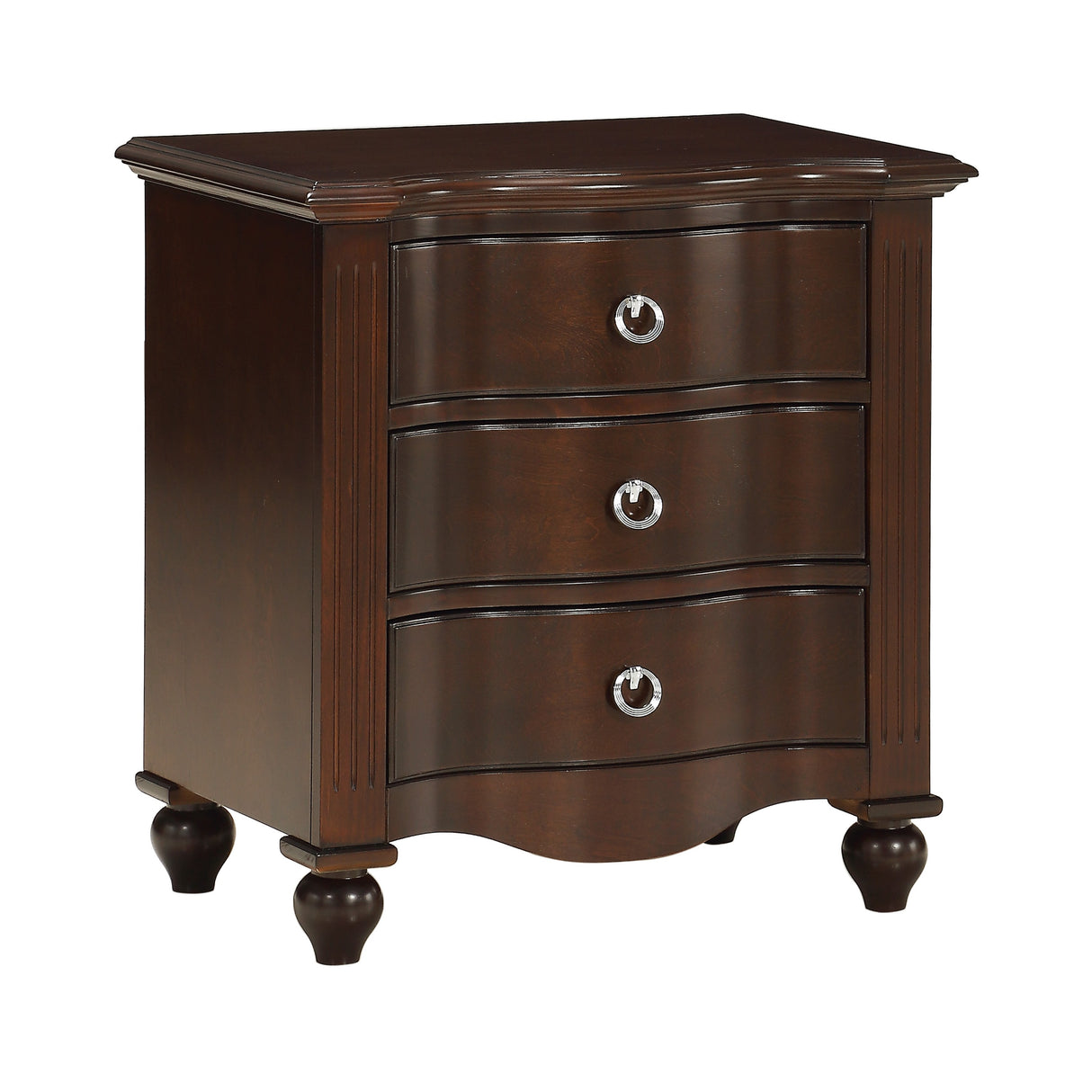 Meghan Espresso Nightstand from Homelegance - Luna Furniture