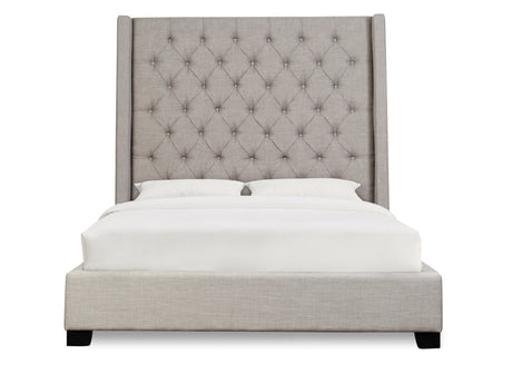 Melody Gray Queen Upholstered Bed from Homelegance - Luna Furniture